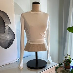 White princess Polly backless shirt.